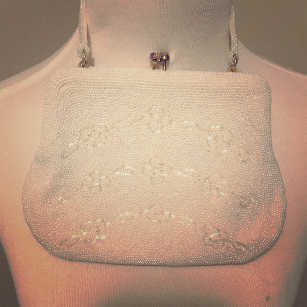 Vintage 50s Besded Clutch